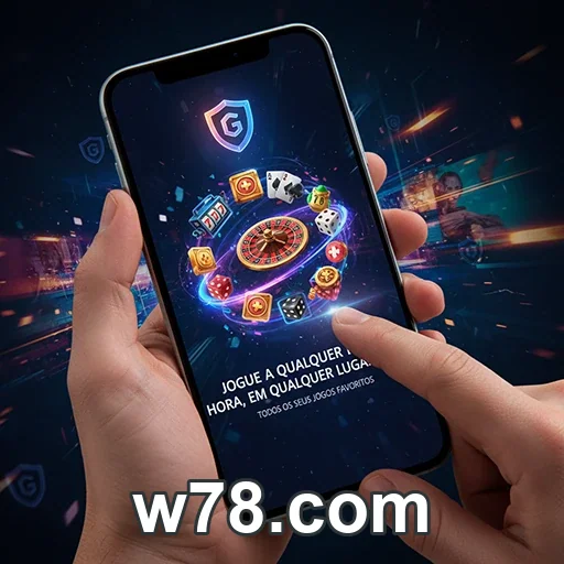 Login ágil no celular na plataforma w78.com