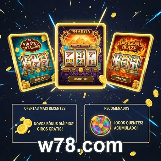 Interface da w78.com com navegação leve no celular